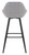 Velluto Velvet Grey Kitchen Bar Stool