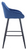 Velluto Velvet Blue Kitchen Bar Stool