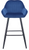 Velluto Velvet Blue Kitchen Bar Stool