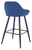 Velluto Velvet Blue Kitchen Bar Stool