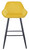 Velluto Velvet Mustard Kitchen Bar Stool