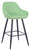 Velluto Velvet Lime Green Kitchen Bar Stool