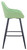 Velluto Velvet Lime Green Kitchen Bar Stool