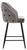 Mayfair Velvet Charcoal Kitchen Bar Stool
