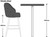 Mayfair Velvet Blue Kitchen Bar Stool