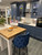 Mayfair Velvet Blue Kitchen Bar Stool