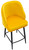 Mayfair Velvet Mustard Kitchen Bar Stool