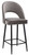 Chelsea Velvet Charcoal Kitchen Bar Stool