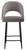 Chelsea Velvet Charcoal Kitchen Bar Stool