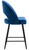 Chelsea Velvet Blue Kitchen Bar Stool