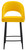 Chelsea Velvet Mustard Kitchen Bar Stool
