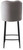 Knightsbridge Velvet Charcoal Kitchen Bar Stool