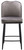Knightsbridge Velvet Charcoal Kitchen Bar Stool