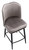 Knightsbridge Velvet Charcoal Kitchen Bar Stool