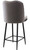 Knightsbridge Velvet Charcoal Kitchen Bar Stool