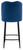 Knightsbridge Velvet Blue Kitchen Bar Stool