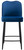 Knightsbridge Velvet Blue Kitchen Bar Stool
