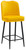 Knightsbridge Velvet Mustard Kitchen Bar Stool