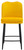 Knightsbridge Velvet Mustard Kitchen Bar Stool