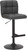 Allegro Bar Stool Charcoal with Black Frame