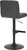 Allegro Bar Stool Charcoal with Black Frame