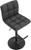 Allegro Bar Stool Charcoal with Black Frame