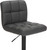 Allegro Bar Stool Charcoal with Black Frame