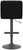Allegro Bar Stool Black with Black Frame