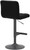 Allegro Bar Stool Black with Black Frame