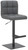 Deluxe Allegro Bar Stool Charcoal with Black Frame