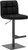 Deluxe Allegro Bar Stool Black with Black Frame