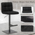 Deluxe Allegro Bar Stool Black with Black Frame