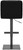 Deluxe Allegro Bar Stool Black with Black Frame