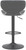 Carcaso Bar Stool Charcoal with Black Frame