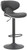 Carcaso Bar Stool Black with Black Frame