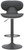 Carcaso Bar Stool Black with Black Frame