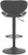 Carcaso Bar Stool Black with Black Frame