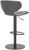 Deluxe Carcaso Bar Stool Charcoal with Black Frame