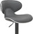 Deluxe Carcaso Bar Stool Charcoal with Black Frame