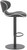 Deluxe Carcaso Bar Stool Black with Black Frame
