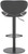 Deluxe Carcaso Bar Stool Black with Black Frame