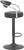 Zenith Bar Stool Black with Black Frame