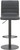 Deluxe Aldo Bar Stool Black with Black Frame