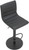 Deluxe Aldo Bar Stool Black with Black Frame