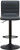 Aldo Bar Stool Charcoal with Black Frame