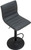 Aldo Bar Stool Charcoal with Black Frame