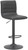 Aldo Bar Stool Black with Black Frame