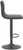 Aldo Bar Stool Black with Black Frame