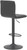 Aldo Bar Stool Black with Black Frame