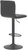 Aldo Bar Stool Black with Black Frame